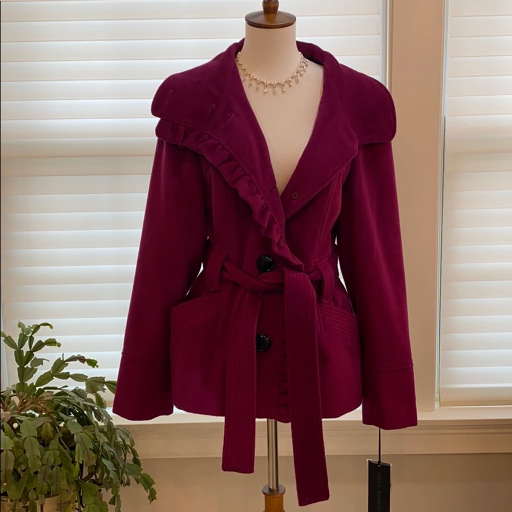 Steve Madden ruffled blazer